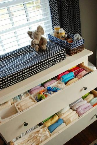 5 dicas para organizar a cômoda do bebê